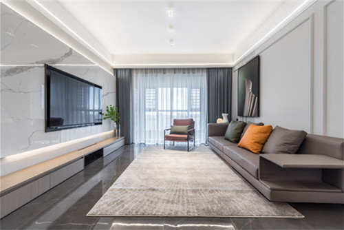 ?？谑泻？谌A潤中心現代簡約風格四居室裝修案例