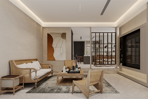 海口市安閣小區現代簡約風格別墅裝修案例
