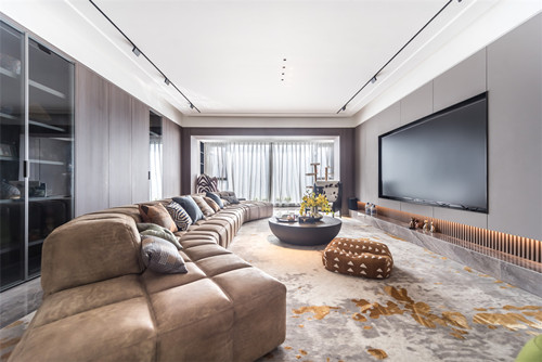 海口市恩祥新城輕奢風格四居室裝修案例