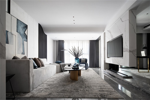 海口市鳳凰白龍新城現代簡約風格三居室裝修案例