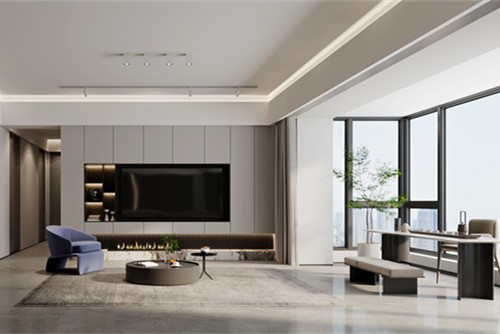 ?？谑心虾Ｐ腋R現代簡約風格三居室裝修案例