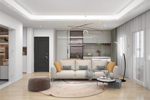 廣州市越秀濱海悅城北歐風格二居室裝修案例