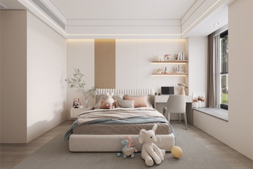 汕頭市金紫名邦花園新中式風格四居室裝修案例