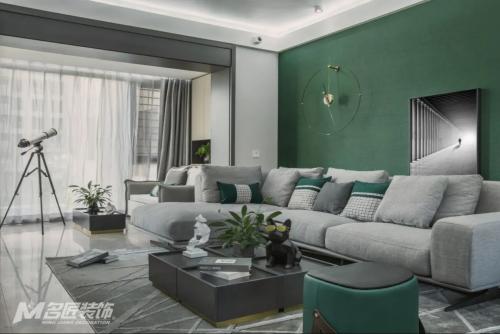 ?？谑泻？谌A潤中心現代簡約風格三居室裝修案例